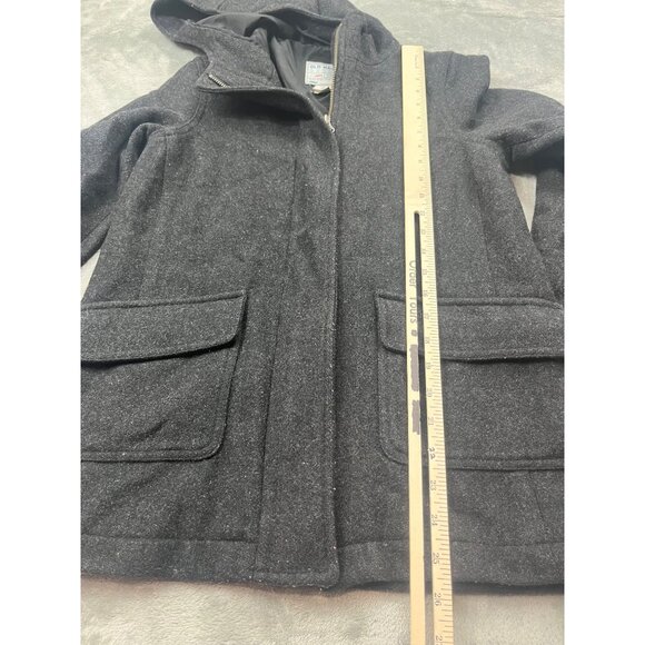 Old Navy Brand Womens XS Dark Gray Hooded Wool-Blend Coat - Picture 5 of 11